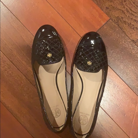 Tory Burch Shoes - Black patent leather tory burch flats